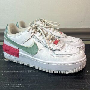 Nike Air Force 1 Shadow Seafoam Women 8.5 Active Athletic Pink Tennis Sneaker